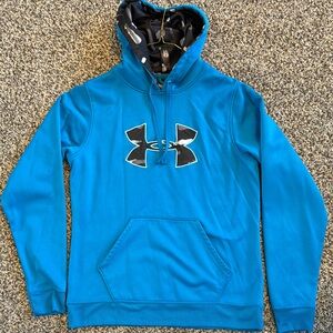 Under Armour Blue Hoodie with Black Logo
